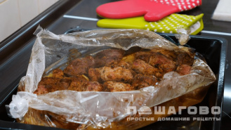 Фото приготовления рецепта: Шашлык в духовке - шаг 5