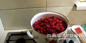 Фото приготовления рецепта: Вишневое повидло - шаг 1