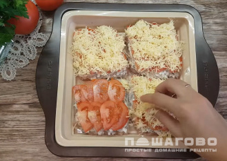 Фото приготовления рецепта: Диетическое мясо по-французски - шаг 7