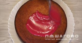 Фото приготовления рецепта: Торт манник классический на кефире - шаг 9