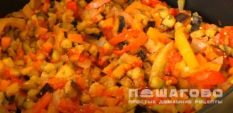 Фото приготовления рецепта: Перлотто с овощами и зеленью - шаг 9