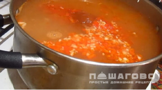 Фото приготовления рецепта: Суп харчо с картошкой - шаг 5