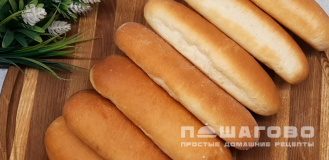 Фото приготовления рецепта: Простые булочки для хот-догов - шаг 8