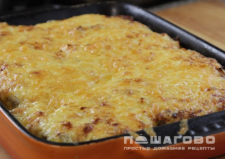 Фото приготовления рецепта: Картофель с мясом по-французски - шаг 13