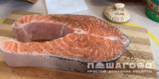 Фото приготовления рецепта: Стейк из лосося - шаг 1