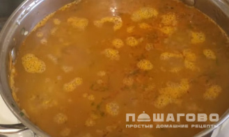 Фото приготовления рецепта: Суп вегетарианский - шаг 5