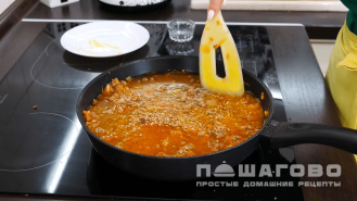Фото приготовления рецепта: Гречка по-купечески с фаршем - шаг 4