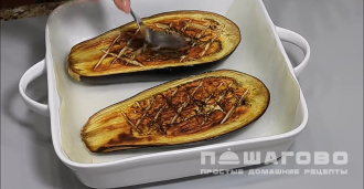 Фото приготовления рецепта: Баклажаны, запеченные в духовке  - шаг 11