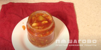 Фото приготовления рецепта: Лечо из кабачков и перца с томатной пастой - шаг 8