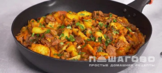 Фото приготовления рецепта: Азу из говядины - шаг 6