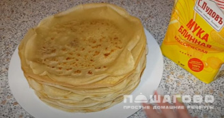Фото приготовления рецепта: Блины из блинной муки на молоке - шаг 2