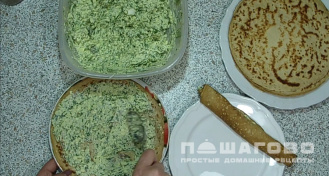 Фото приготовления рецепта: Начинка для блинов из брынзы - шаг 5
