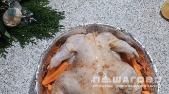Фото приготовления рецепта: Курица с бататом в духовке - шаг 5
