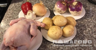 Фото приготовления рецепта: Жаркое с картошкой и курицей - шаг 1