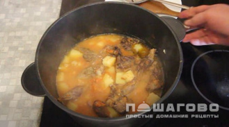 Фото приготовления рецепта: Глухарь, тушеный по-правильному - шаг 6