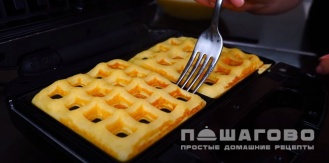 Фото приготовления рецепта: Венские вафли - шаг 5