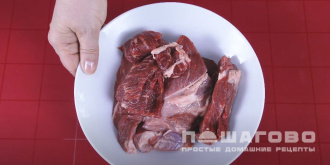 Фото приготовления рецепта: Бифштекс из фарша говядины на сковороде - шаг 1