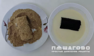 Фото приготовления рецепта: Роллы с мидиями и семгой - шаг 4
