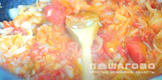 Фото приготовления рецепта: Харчо по-грузински рецепт с грецкими орехами и ткемали - шаг 6