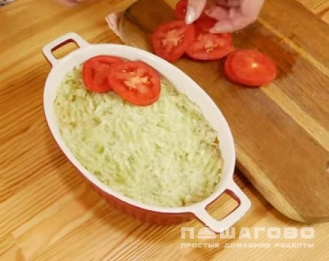 Фото приготовления рецепта: Запеканка из кабачков и мяса - шаг 7