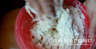 Фото приготовления рецепта: Грибная пицца с колбасой и сыром - шаг 1
