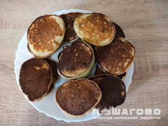 Фото приготовления рецепта: Протеиновые оладьи - шаг 8