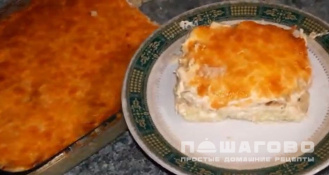Фото приготовления рецепта: Жюльен с курицей, грибами и картошкой - шаг 7