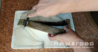 Фото приготовления рецепта: Стейк из зубатки синей - шаг 1