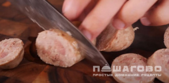Фото приготовления рецепта: Колбаса из куриной печени - шаг 11