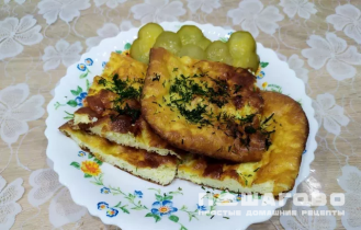 Фото приготовления рецепта: Вкусный омлет в духовке - шаг 4
