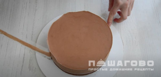 Фото приготовления рецепта: Торт-суфле с творогом - шаг 13
