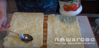 Фото приготовления рецепта: Бисквитное пирожное с масляным кремом - шаг 9