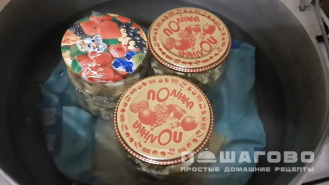 Фото приготовления рецепта: Кабачки как грибы на зиму - шаг 4