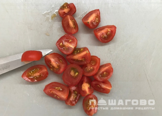 Фото приготовления рецепта: Простой постный салат Цезарь - шаг 3