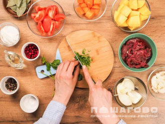 Фото приготовления рецепта: Шурпа из оленины - шаг 1