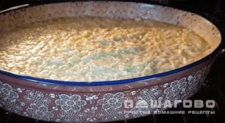 Фото приготовления рецепта: Творожная запеканка с кабачками - шаг 4