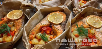 Фото приготовления рецепта: Стейк из семги - шаг 3