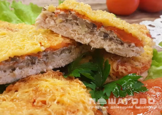 Фото приготовления рецепта: Диетическое мясо по-французски - шаг 9