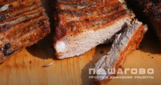 Фото приготовления рецепта: Свиные ребрышки по-канадски - шаг 9
