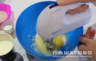 Фото приготовления рецепта: Тыквенные панкейки из тыквы - шаг 3