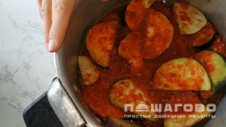 Фото приготовления рецепта: Баклажаны кружками в острой приправе - шаг 6