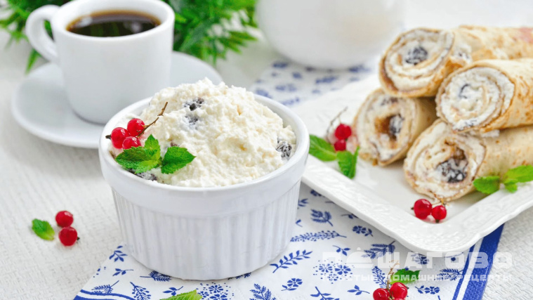 Начинка с творогом и изюмом