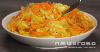Фото приготовления рецепта: Капуста по-корейски - шаг 4