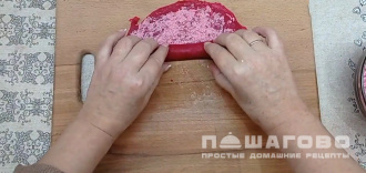 Фото приготовления рецепта: Селедка под шубой с розами - шаг 15