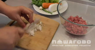 Фото приготовления рецепта: Фаршированные перцы на сковороде - шаг 1