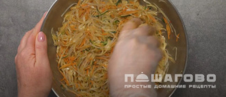 Фото приготовления рецепта: Салат Хэйхэ - шаг 8