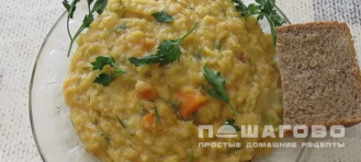 Фото приготовления рецепта: Чечевичная каша на сковороде из красной чечевицы - шаг 5
