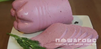 Фото приготовления рецепта: Куриная колбаса - шаг 5