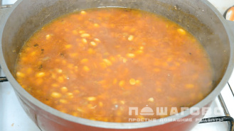 Фото приготовления рецепта: Тушеная соя - шаг 3