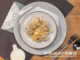 Фото приготовления рецепта: Куриные пельмени - шаг 7